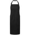 PR120 Premier Recycled Polyester and Fairtrade Organic Cotton Bib Apron Black colour image